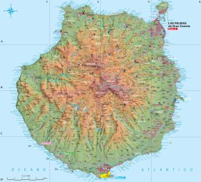 Mapa Gran Canarie